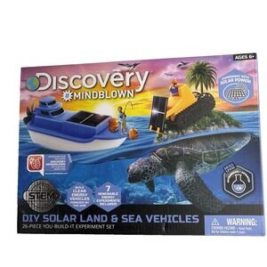DIY Solar Land & Sea Vehicles STEM Renewable Energy Experiments Included NIB